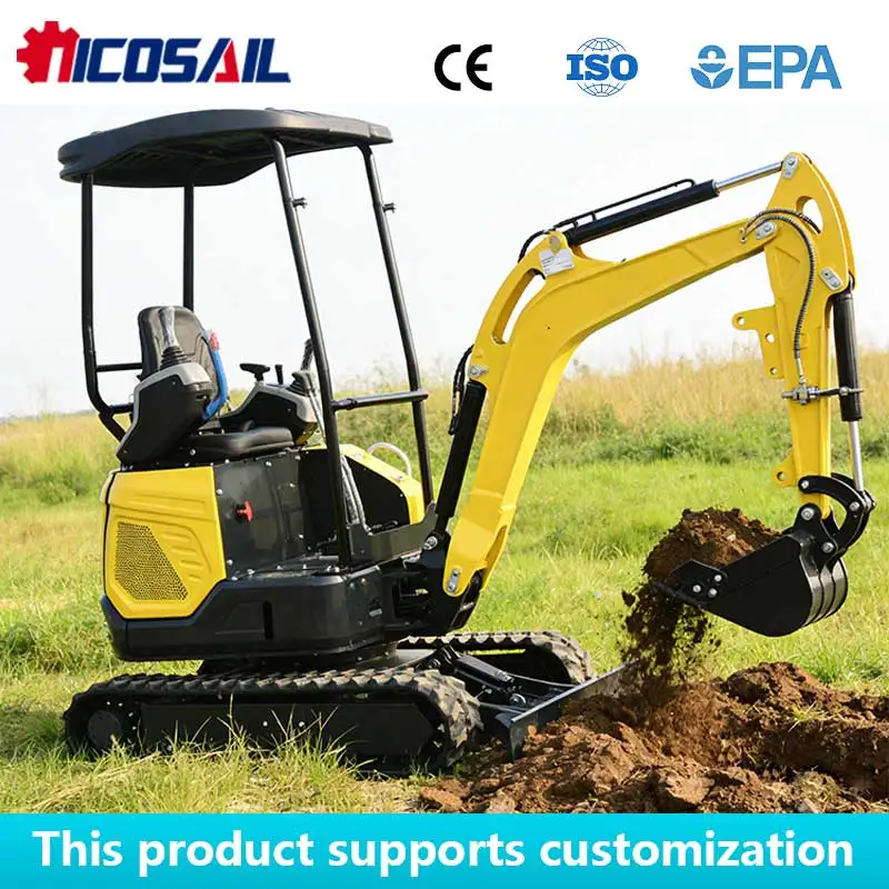 1.8Ton Minikoparka For Small Business Pilot Control Easy Operate Compact Digger For Small Business Owners