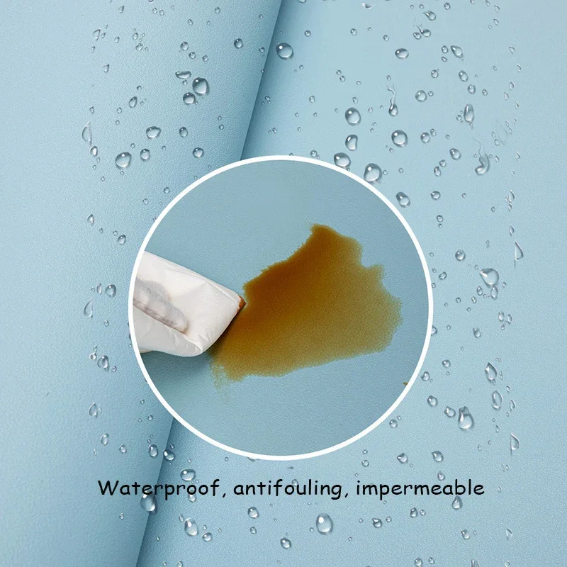 1pc White Portable PU Gaming Mouse Pad, Waterproof PU & Suede Surface, Natural Rubber Non-Slip Base