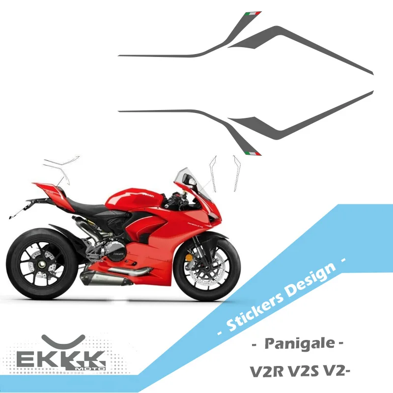 

Stickers Design Kit Includes Stickers for Tail and Front Fairing Decal Sticker For Ducati Panigale V2 V2R V2S 2020/2022