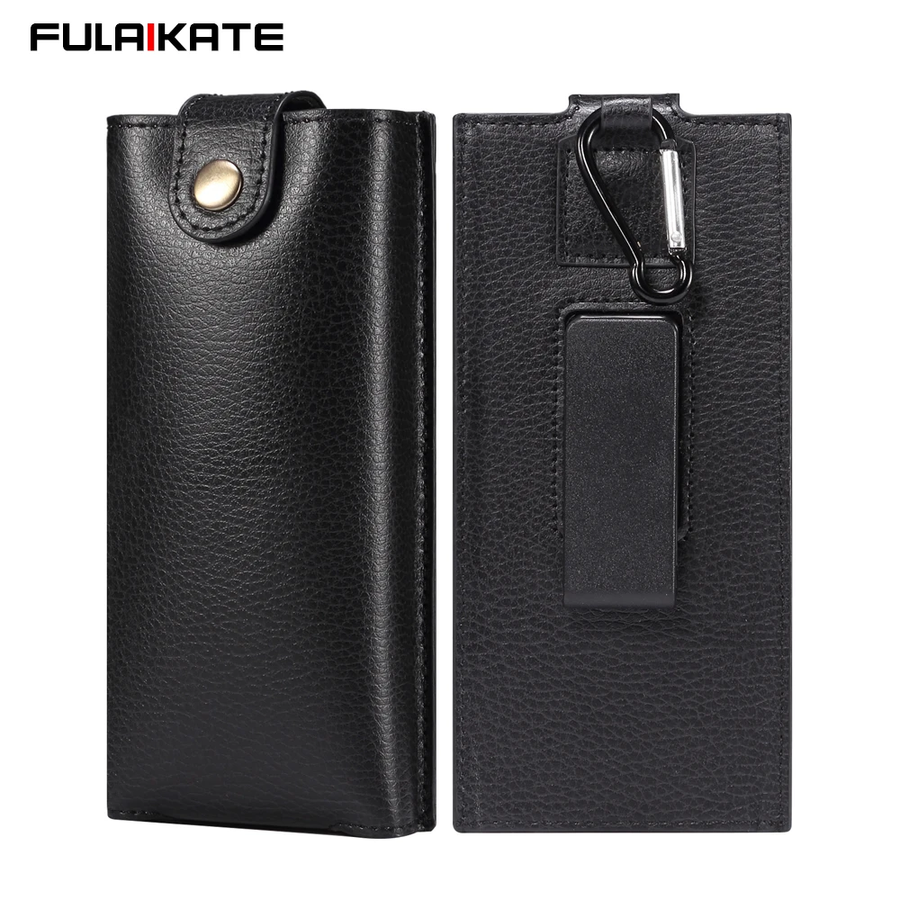 

FULAIKATE Phone Bag for Z Fold 4 Samsung ZFold 3 Rotate Clip Vertical Waist Pouch for Huawei MateX Holster with Hang Ring Pocket