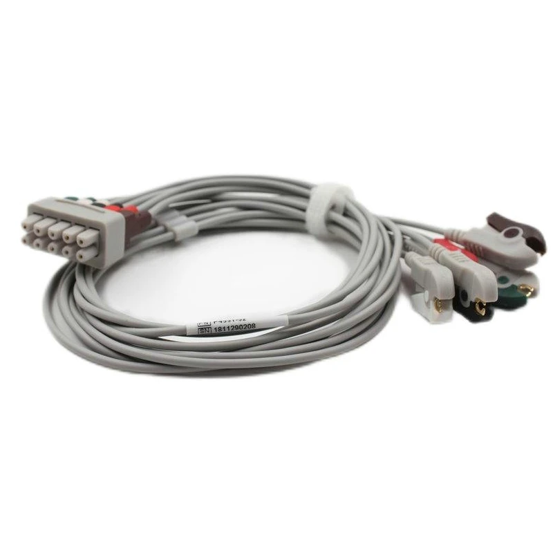 

Med-ical Supplies ECG Lead Wire Compatible with GEDash 1000 5 Leads ECG Cable VS Type