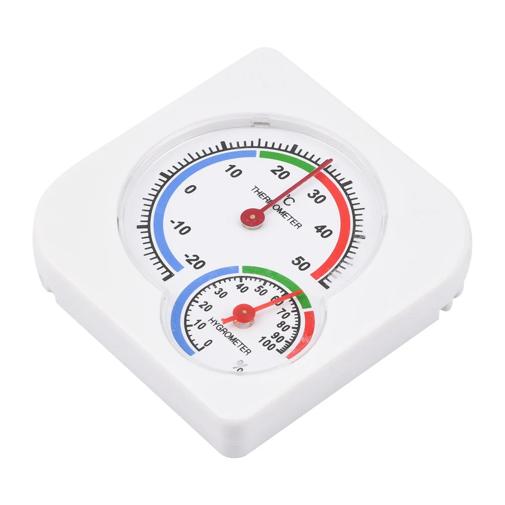 MIni higrómetro húmedo 2 en 1 para interiores y exteriores, termómetro de humedad, medidor de temperatura, mecánico clásico, uso doméstico