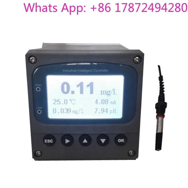 Online Residual Chlorine Controller Industrial Type, Residual Chlorine Meter Equipment Equipped With Sensor Probe