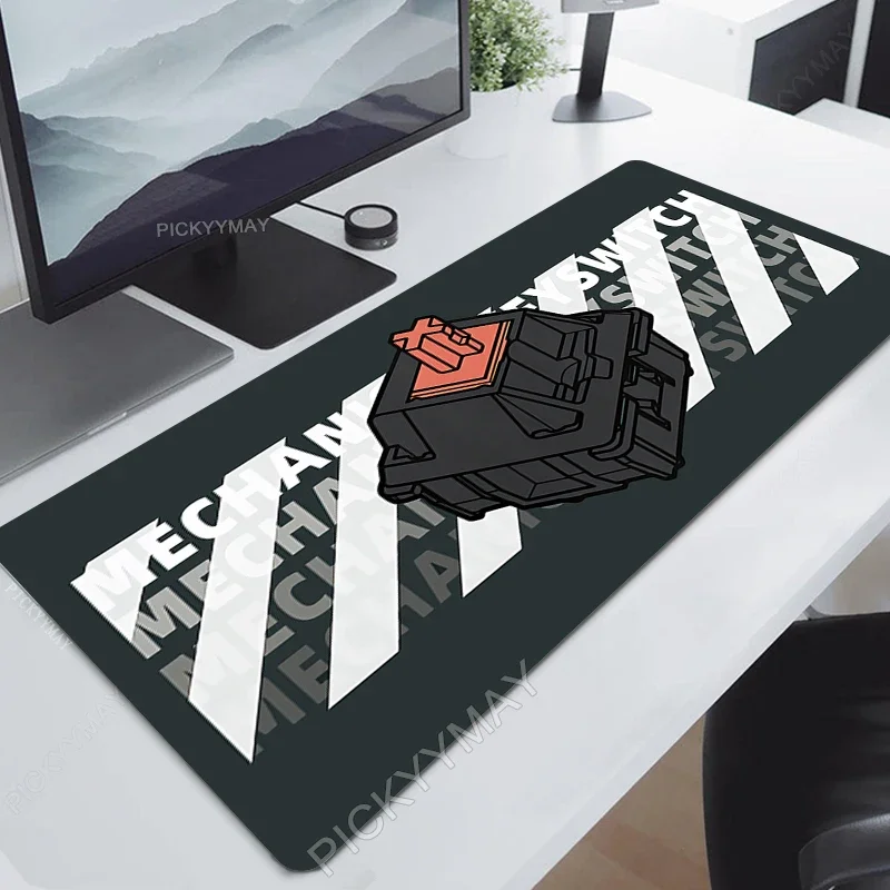 

Черный коврик для переключателя Коврики для мыши Art Keycaps Дизайнерские коврики для мыши Компания Большой коврик для мыши Настольные коврики Компания Настольная панель Коврик для клавиатуры и мыши
