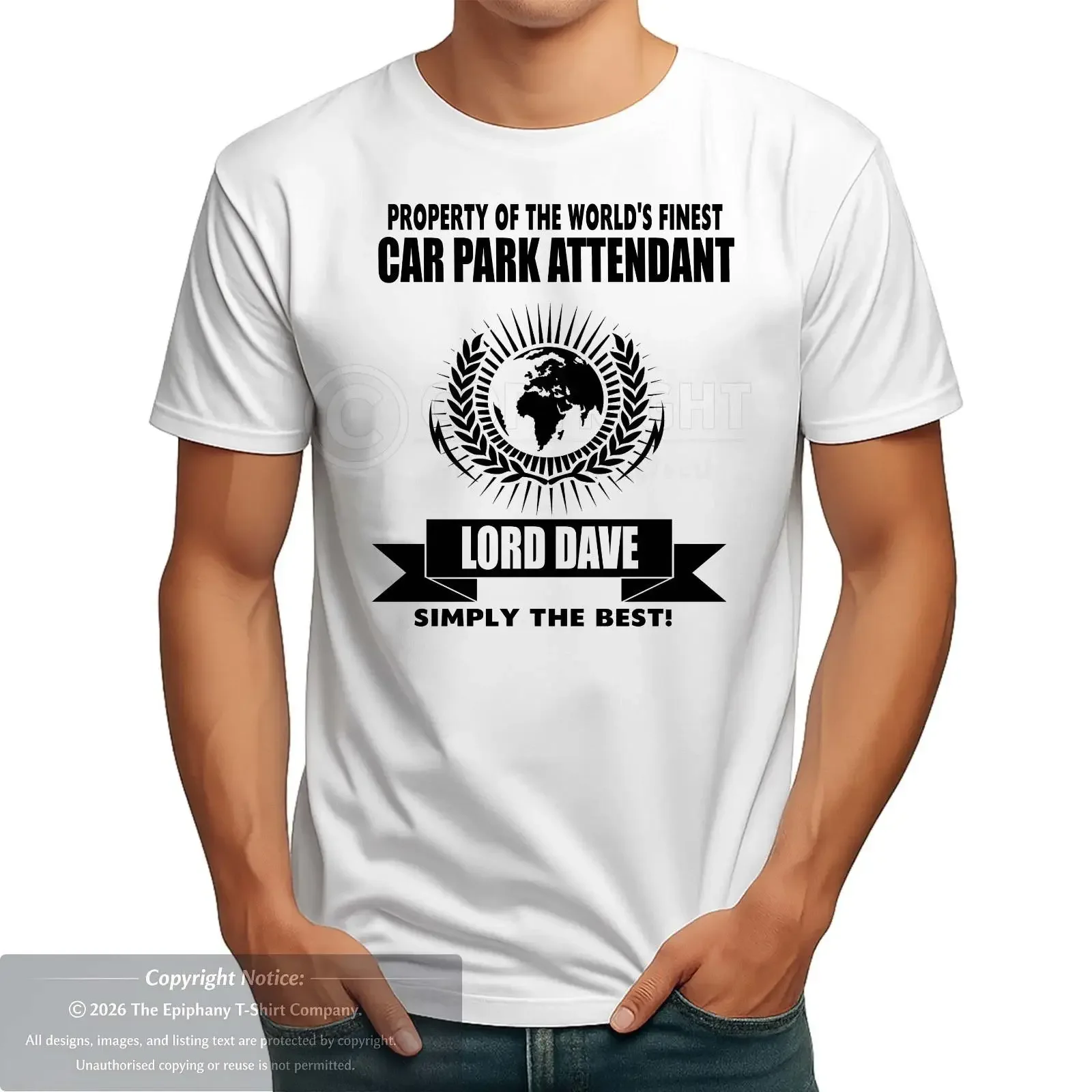 Parkwächter Herren T Shirt World Best Finest Job Hobby Familie Geschenk Name vintage Washed Unisex Casual Stretched streetwear