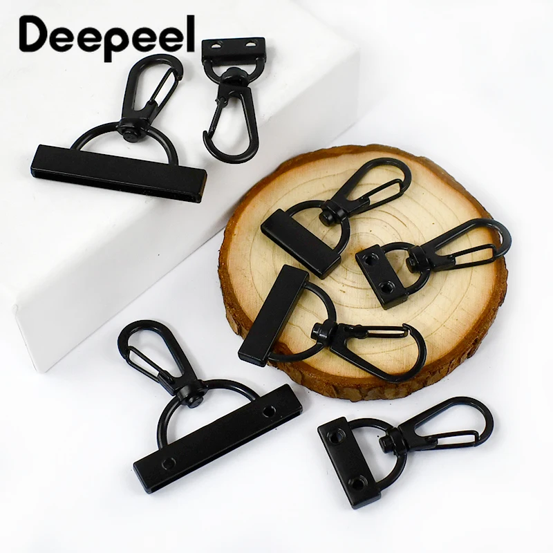 5/10Pcs Deepeel 15-38mm Metal Spring Hook Buckle Backpack Tail Clip Clasp for Webbing Bag Keychain Dog Collar Sewing Accessory