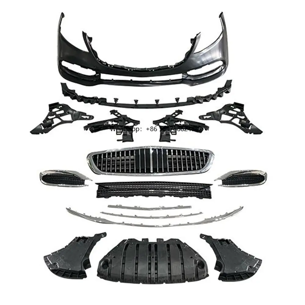 

New Style Front Bumper Grille Kit W222 Upgrade May/bach Body Kit for S Class W222
