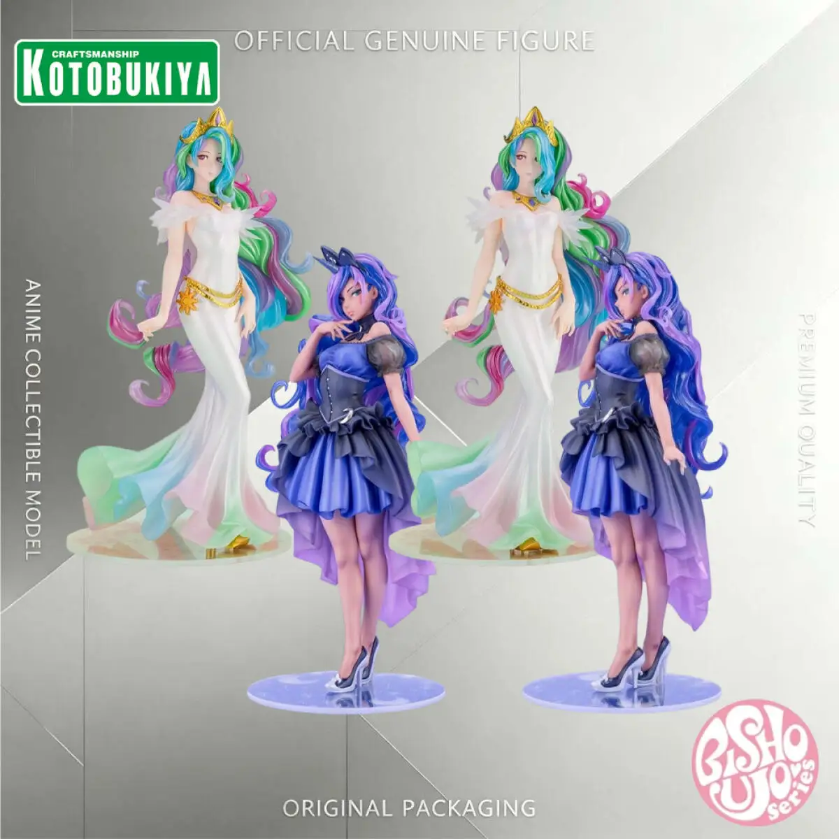 Original Genuine Kotobukiya Bishoujo My Little Pony Princess Celestia Princess Luna Figure Collectible