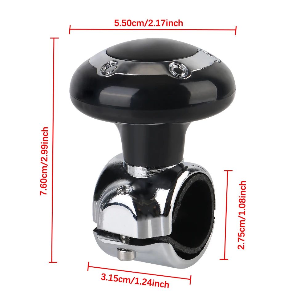 Universal Steering Wheel Booster Car Turning Steering Wheel Ball Handle with Spinner Knob Rotating Steering Wheel Spinner Knob