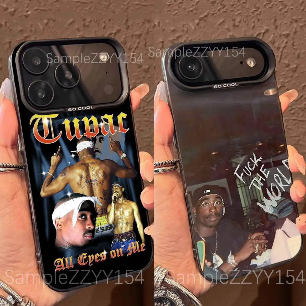

Rapper 2pac Singer Tupac Phone Case For 15,16,17,13,14,11,12,Pro,Max,Plus,E,Air,Mini Color Shockproof Back Matte Cover