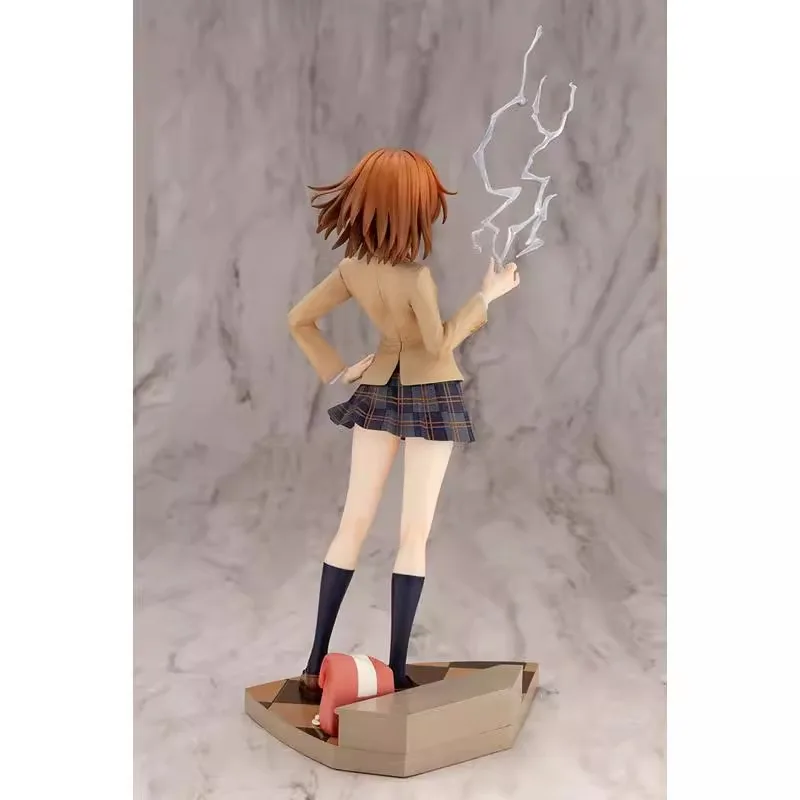 Oryginał 100%: Toaru Kagaku No Railgun Misaka Mikoto 15-rocznica PVC figurka figurka Anime kolekcjonerska zabawki lalki prezent