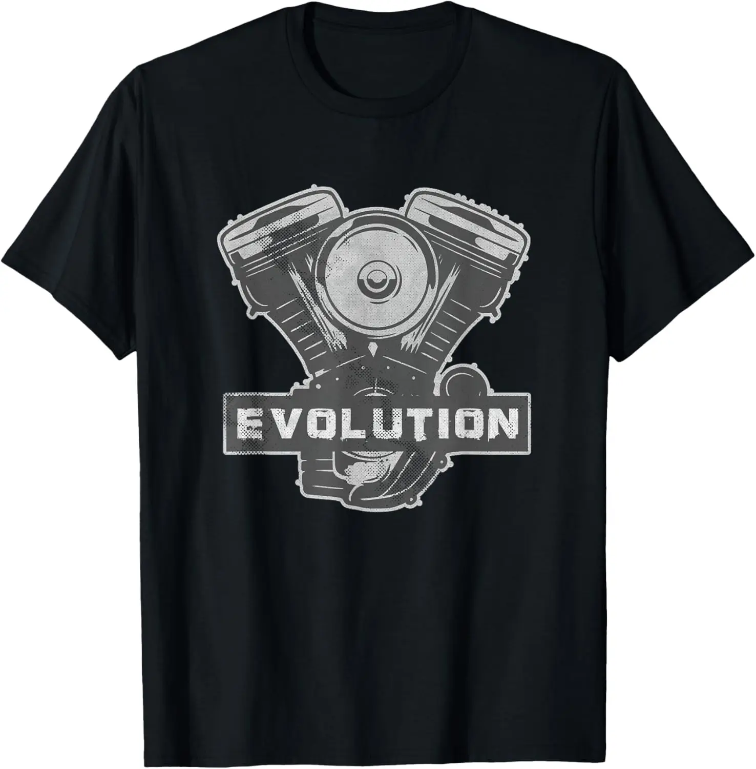

Biker Evolution v2 Engine Vintage Motorcycle Gear VTwin T-Shirt Motorcycle