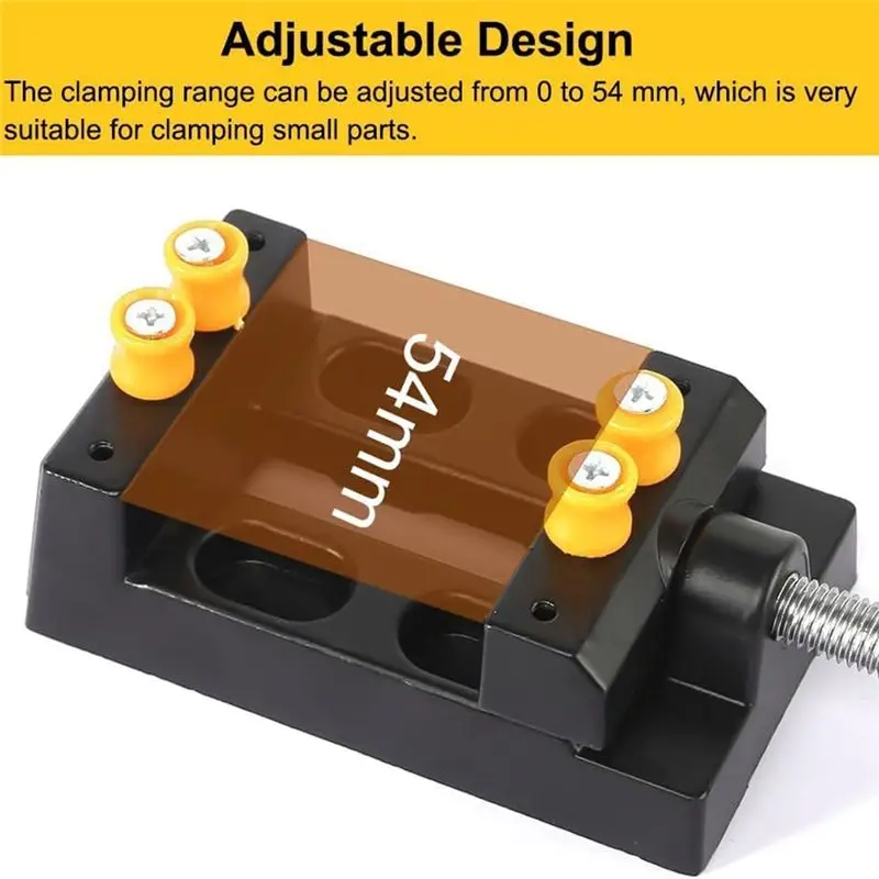AEE2-2Sets Mini Vice Small Parallel Table Vice Flat Mini Table Vice Flat Mini Vice Drill Vice For Jewellery Crafts DIY