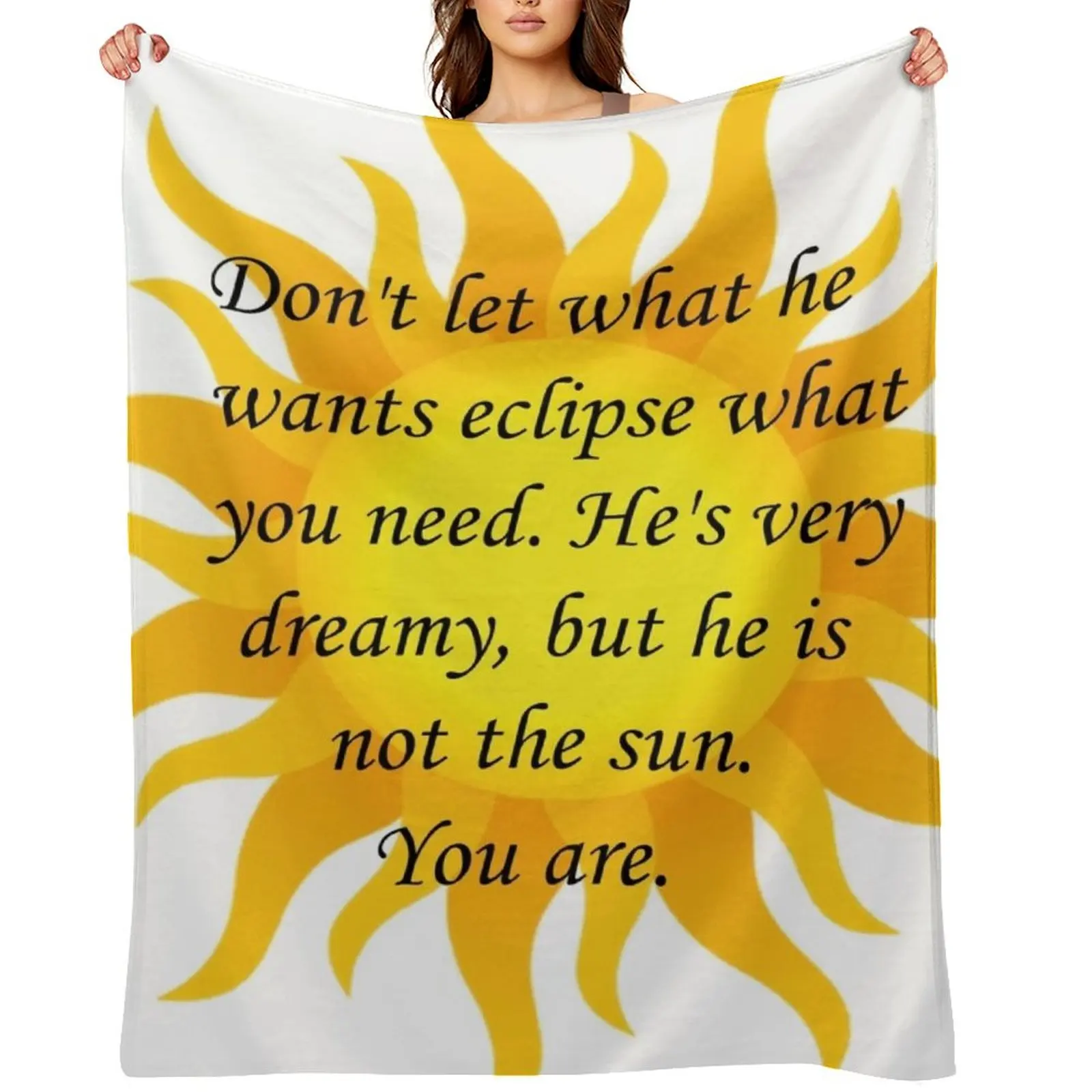 

Copy of Grey's Cristina Quote 2 With Sun Throw Blanket Decorative Sofas funny gift Flannel Thin Blankets