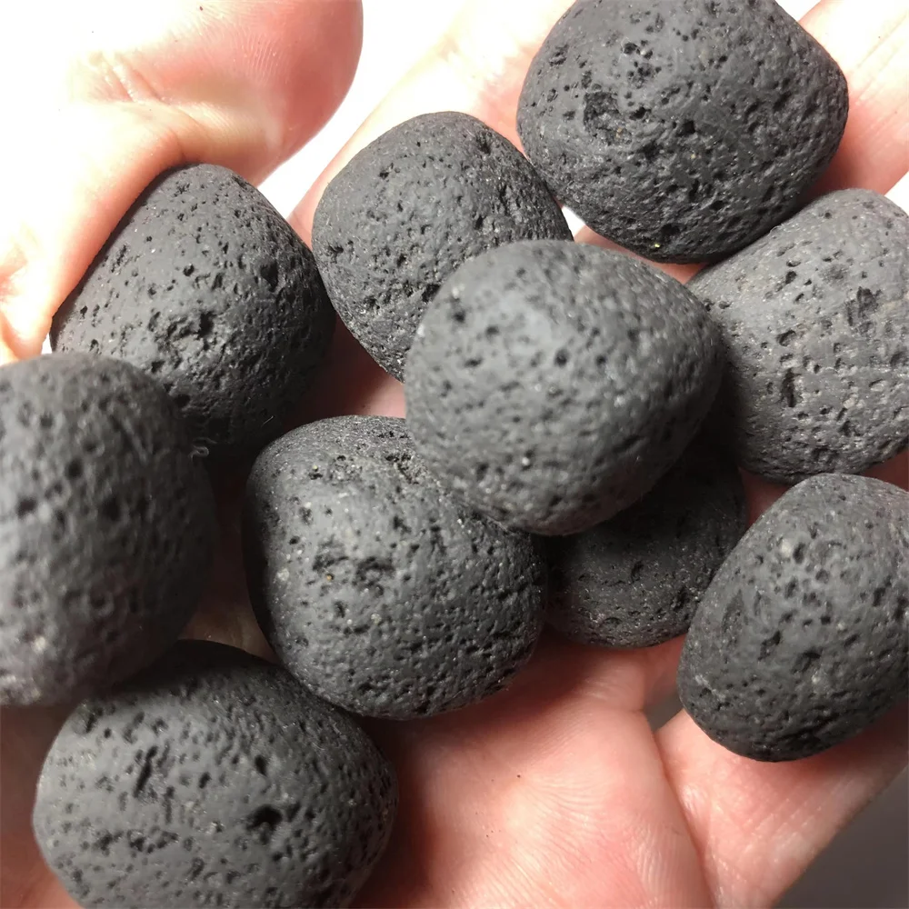 Natural Porous Black Volcanic Stone Lava Rock raw For Garden Decoration and fish tank special filter water volcanic rock particl