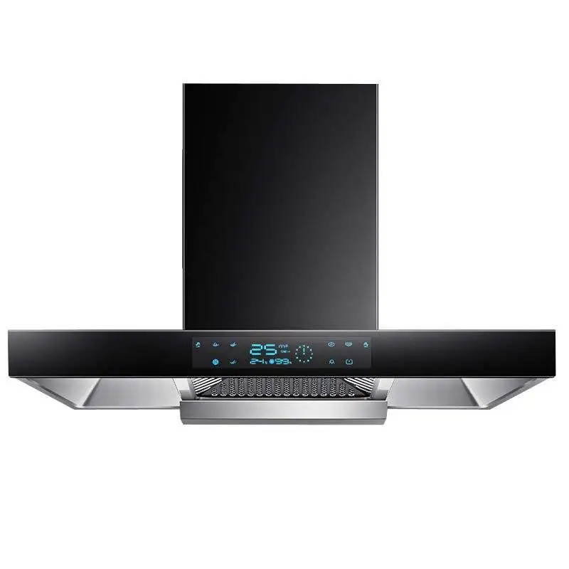 ​ ​ شفاط المطبخ الذكي المطلي على الحائط باللون الأسود الأكثر مبيعًا لعام 2025 - غطاء طباخ مستخرج مقاس 24/36 بوصة مع صوت/للطيفة