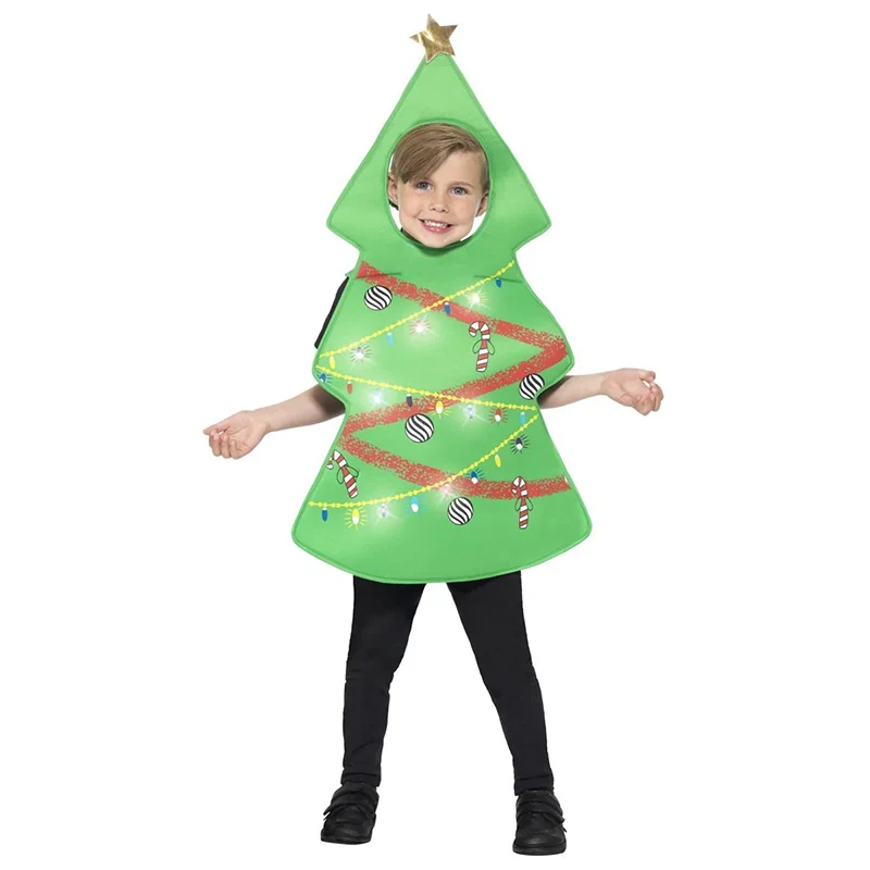 

Green New Year Enfant Festive Holiday Fancy Dress Up Enfants Carnival Christmas Tree Costume 2026