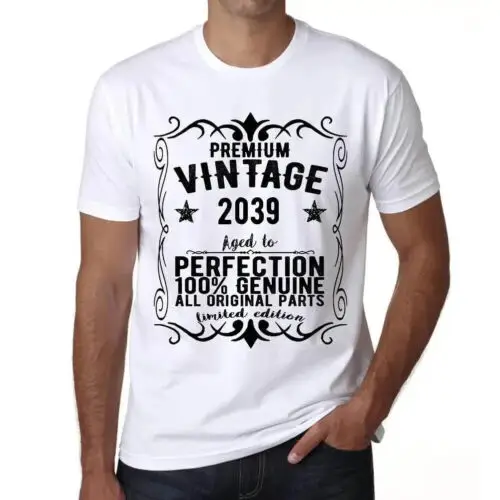 Heren Grafisch T-Shirt Alle originele onderdelen verouderd tot perfectie 2039