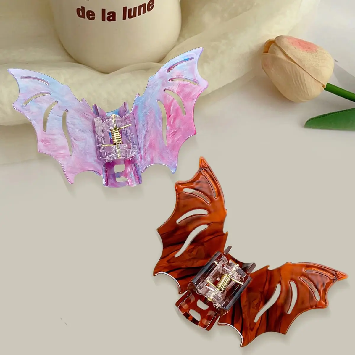 1pc New Bat Hair Clip Hair Accessories Creative and Bizarre Festival Dress up Shark Clip Hair Clip Hair Clip Grab Clip Headpiece