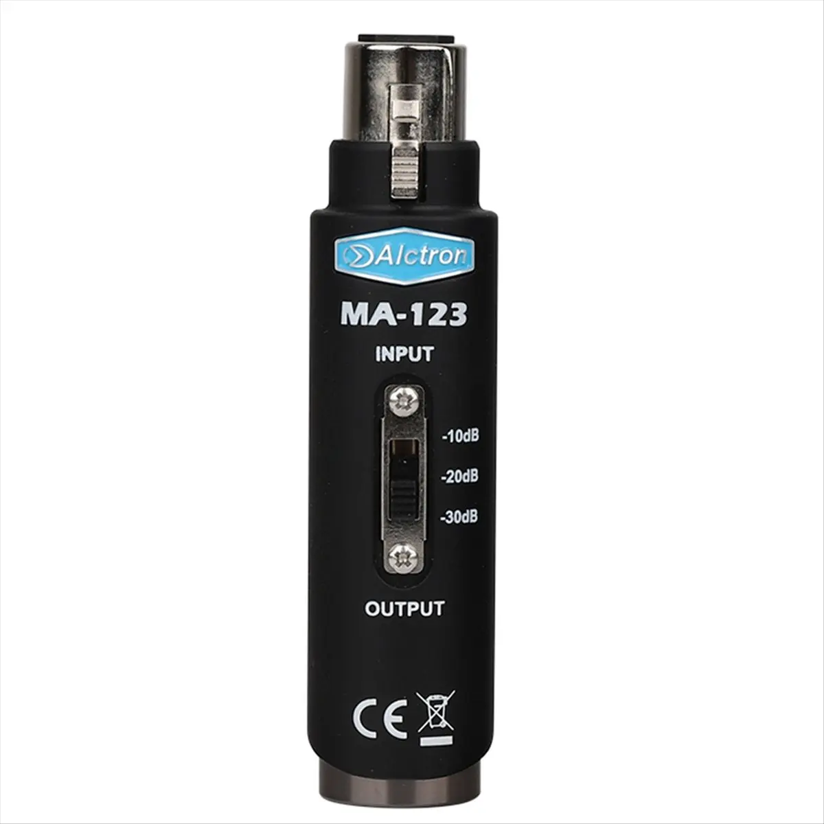 A14M  MA-123 Microphone Signal Attenuator Mic Amplifier 3-Pin XLR Connector 3-Level Adjustable