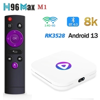 H96 MAX M1 RK3528 Android 13 Smart TV BOX 4G 32G 64GB 2.4&5G Dual Wifi6 4K 8K 3D BT Media Player Set Top Box TVBOX