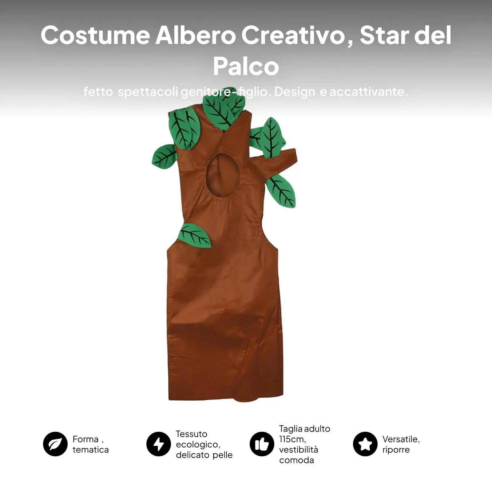 Fancy Kids Tree Costume Outfit Elastic Novelty Dress Clothing for Carnival Masquerade Birthday Stage Photo Prop
