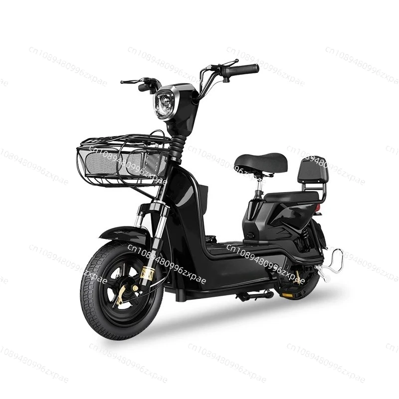 48V Electric Vehicle, Adult Two Wheeled Electric Bicycle, High-power Leisure Scooter，