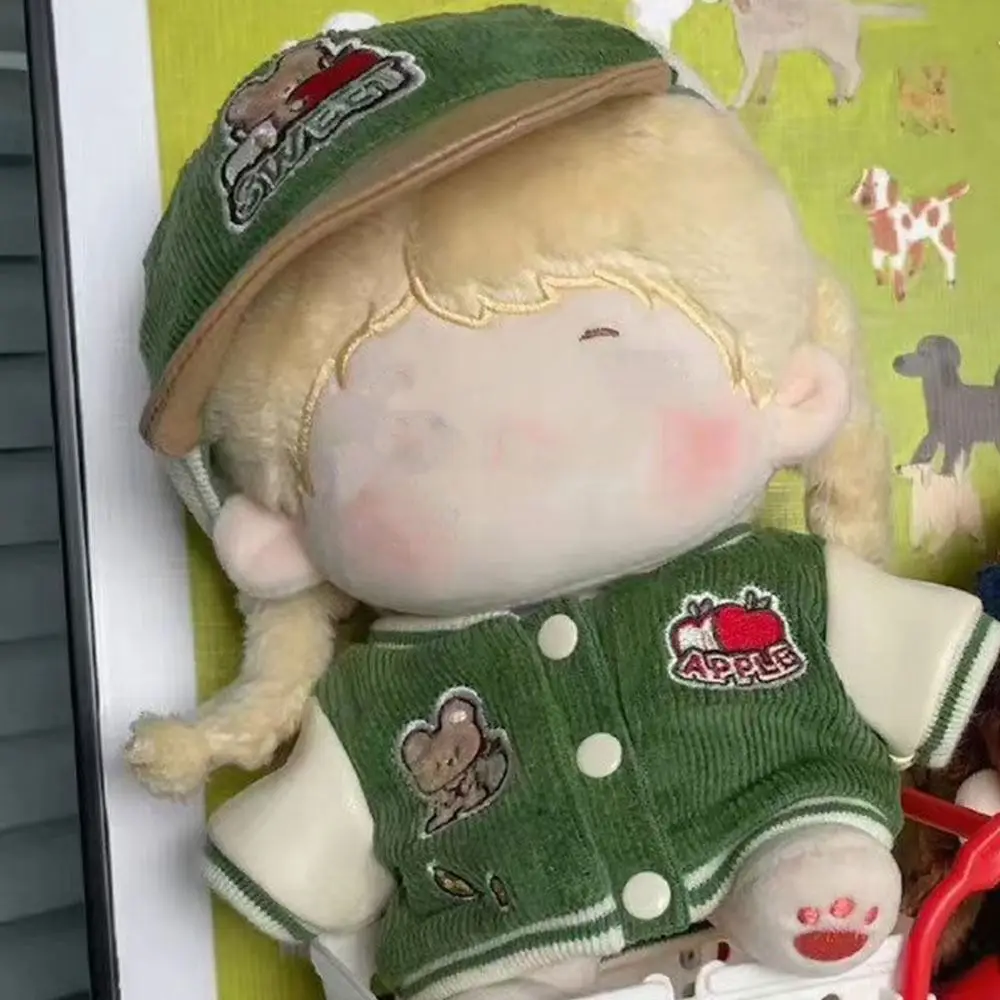 Fashion Changing Dressing Game  Accessories Cotton  Dolls Baseball Uniform 20cm  Clothes Cartoon Pattern Jackets