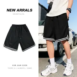 2023 New Summer Men's Shorts Thin Boys' Capris Good Quality Trendy Pants Casual Pants Basketball Pants Breathable