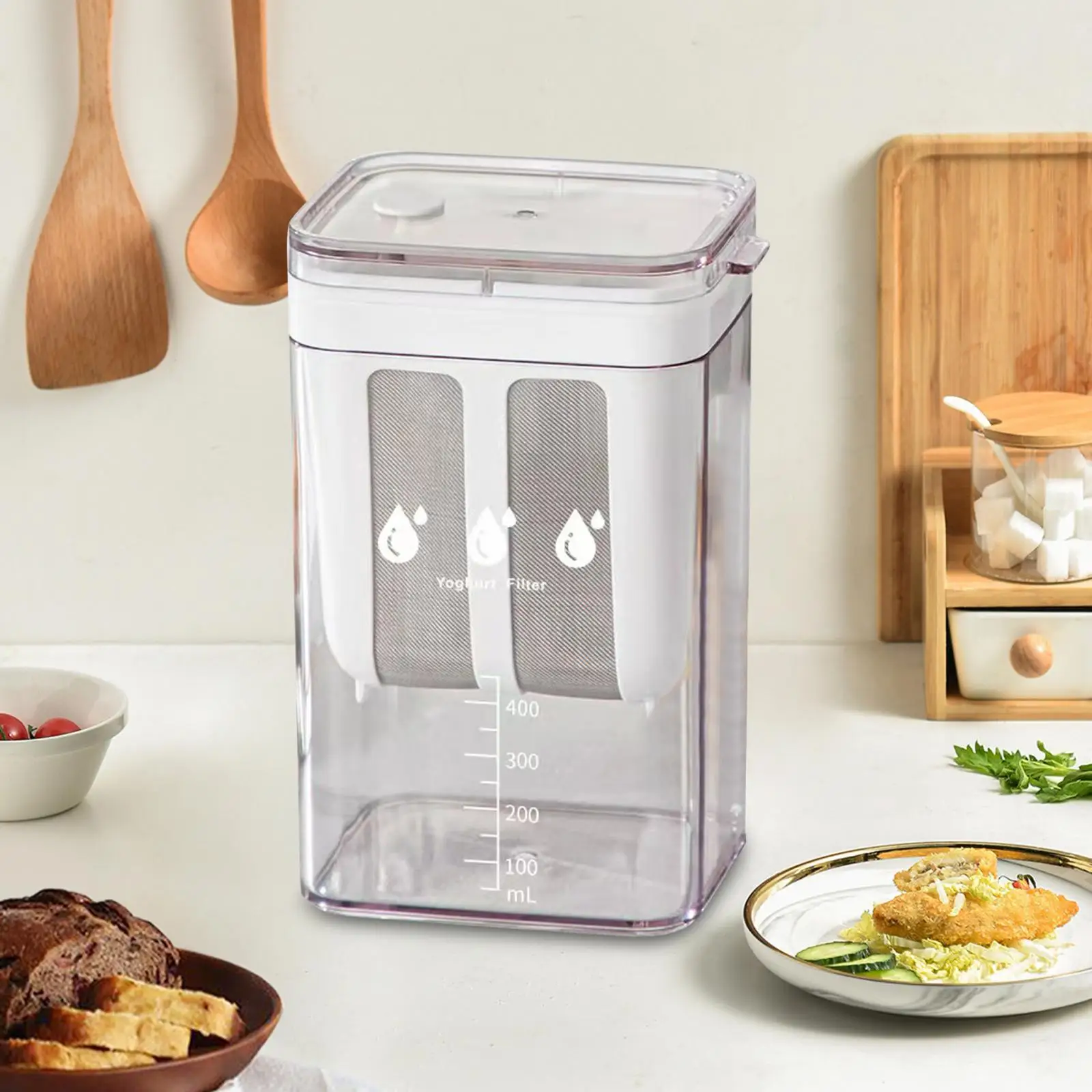 Fabricante de coador de iogurte 1100ml Ferramentas de cozinha Coador de alimentos para iogurte de soja com leite