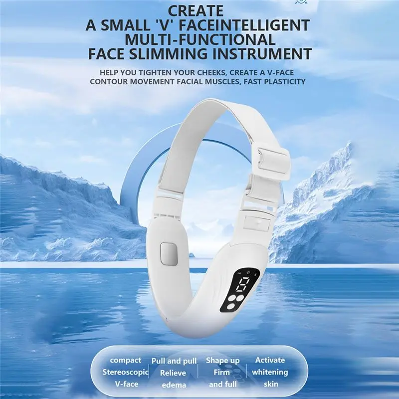 VENTA CALIENTE-Cuidado de la piel EMS Masajeador facial eléctrico Máquina de adelgazamiento facial V Shaper Mento Levantamiento de mejillas Equipo reafirmante Herramienta de belleza
