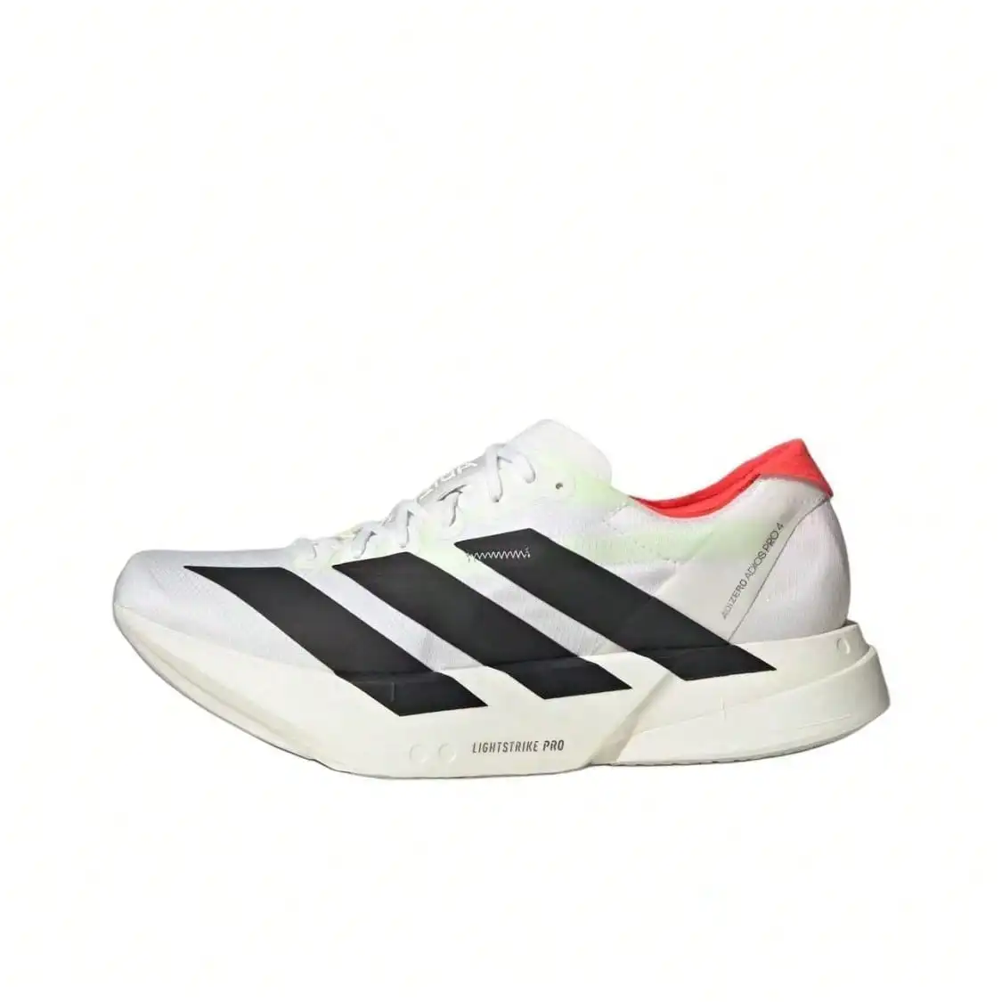 Adidas Adizero Adios Pro 4 Comfortable Versatile Cushioned Durable Low-Top Running Shoes, Men, White JR1094