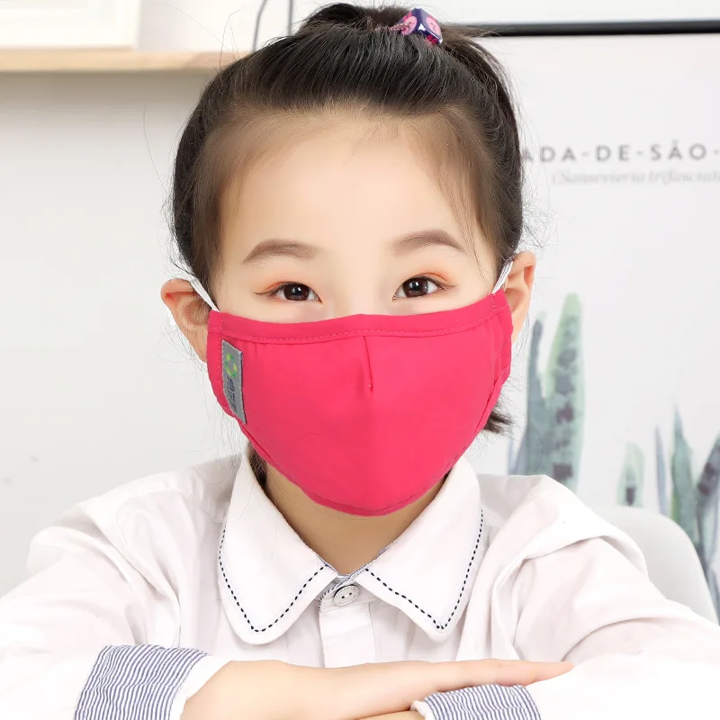 Non-Disposable Breathable Cotton Children’s Cartoon Mask PM2.5 Plug-in Filter – Anti-Haze Dustproof, PPE Safety Mask for Kids