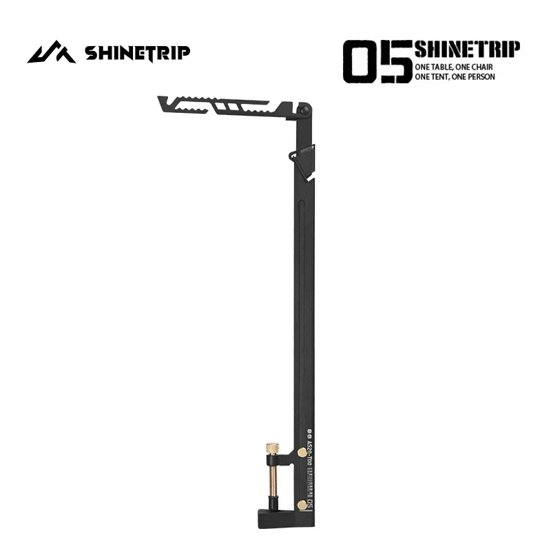 

Outdoor Tactical Style Light Stand Stainless Steel Multi-gear Adjustment Blackening Multi-hanging Point Telescopic Light Stand