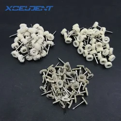 Bộ 50 Nha Khoa RA Cọ Sơn Cotton/Len Máy Đánh Bóng Bàn Chải Bánh Xe Chốt Loại Cho Nha Khoa Tốc Độ Thấp Contra Góc