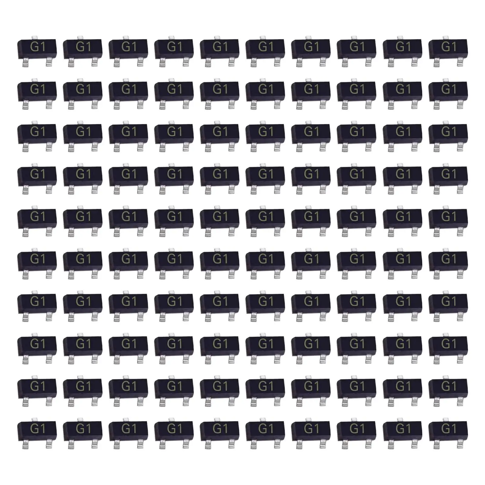 100Pcs SMD Transistors MMBT5551LT1G 2N5551 to-23-3 for Electronic Projects Household Appliances Circuit Board Audio Video Repair