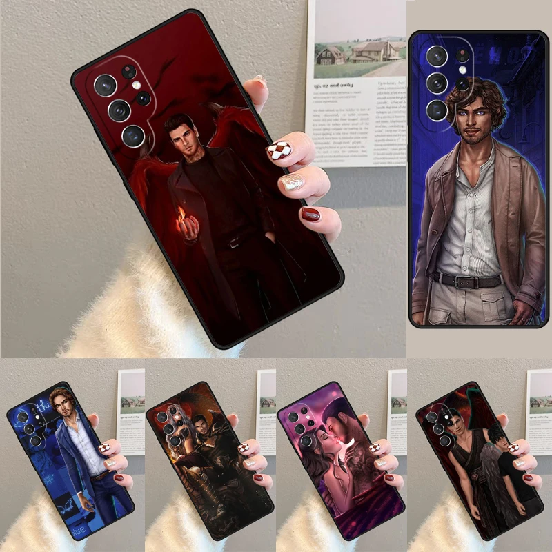 Lucifer Morningstar Romance Club phone case Cover For Samsung Galaxy S24 Ultra S21 S22 Ultra S8 S9 S10E Note 10 Plus 20 FE S23