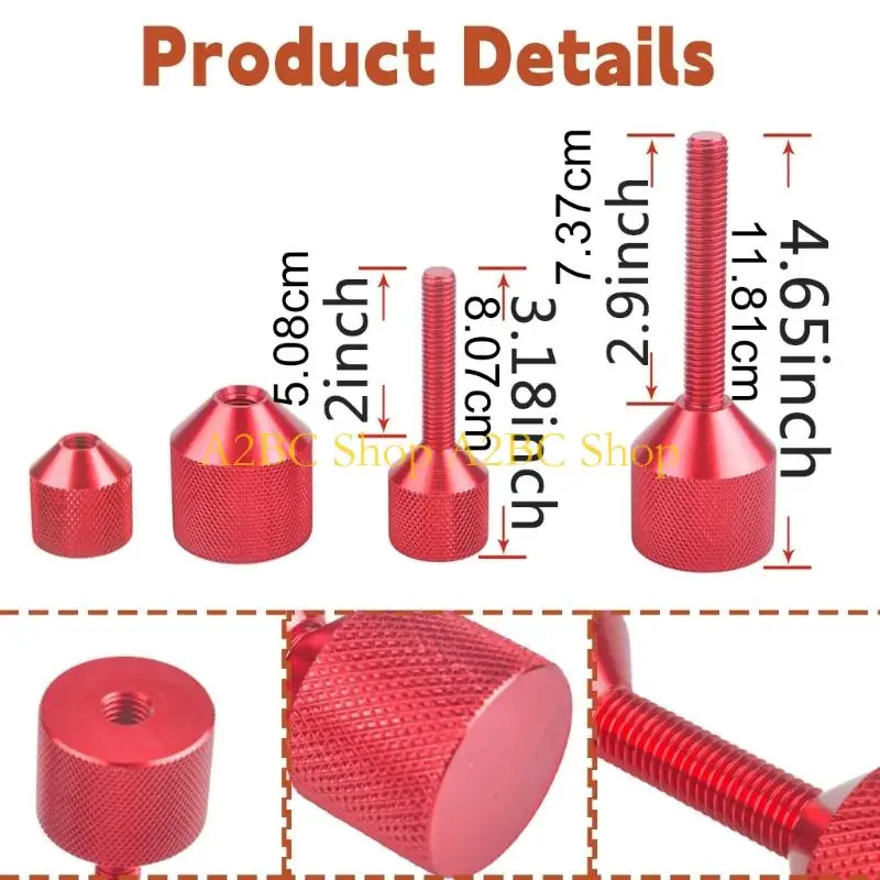 A2BC Router Table Positioning Stop Set with Bubble Levels, Adjustable Aluminum Locator Blocks for Drill Press and Milling Work