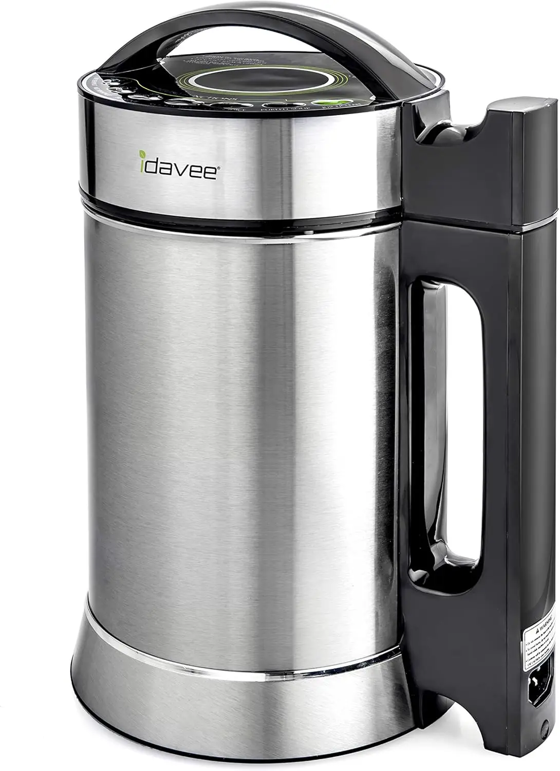 1.9 Liter Automatic Hot Soy Milk (Almond, Rice, Quinoa Milk) Soup, Porridge & Cold Juice Maker - 2 Layer Stainless Steel - Recip