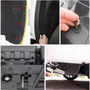 Các clip xe hỗn hợp cho xe hơi, 100 mảnh, cố định tự động, pin gần nhất, người giữ, ốc vít đinh tán, công cụ tháo gỡ để loại bỏ các sản phẩm loại bỏ 10 doanh số chính SCOT 100kg - №1