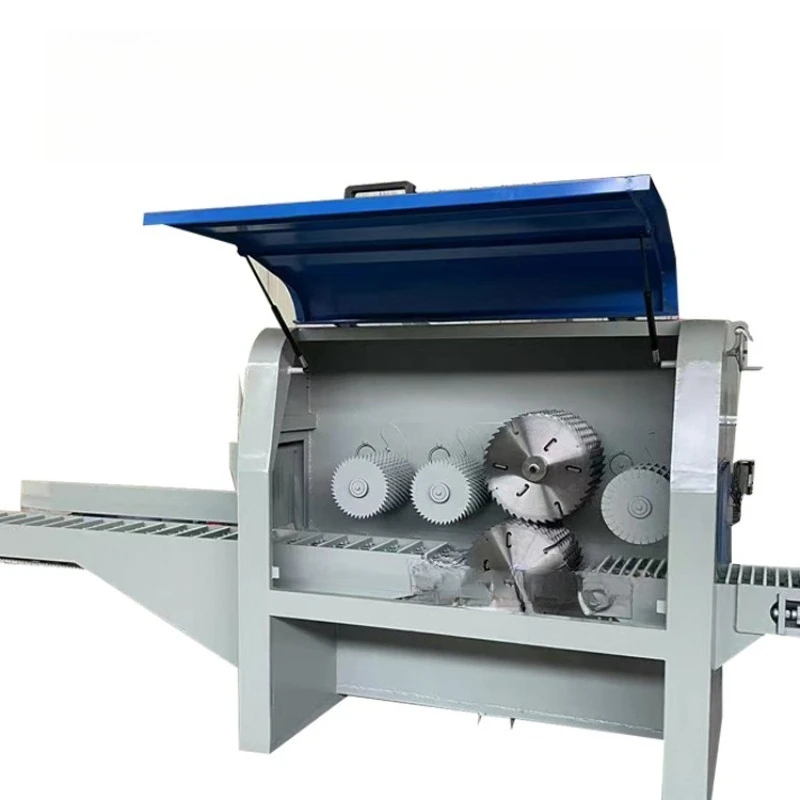 Round wood multi-piece saw, square sawing machine, edge banding machine