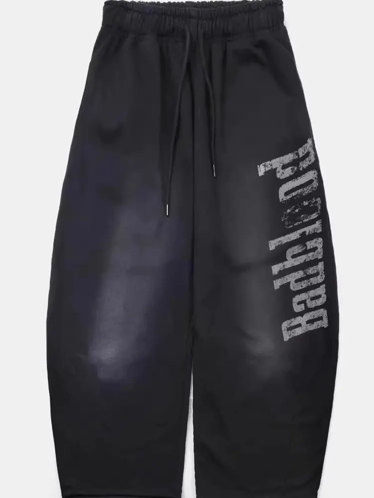 Pantaloni a gamba larga retrò High Street Uomo Donna Jeans casual con coltello drappeggiato allentato Cotone elasticizzato Denim Colore profondo Resistente all'usura