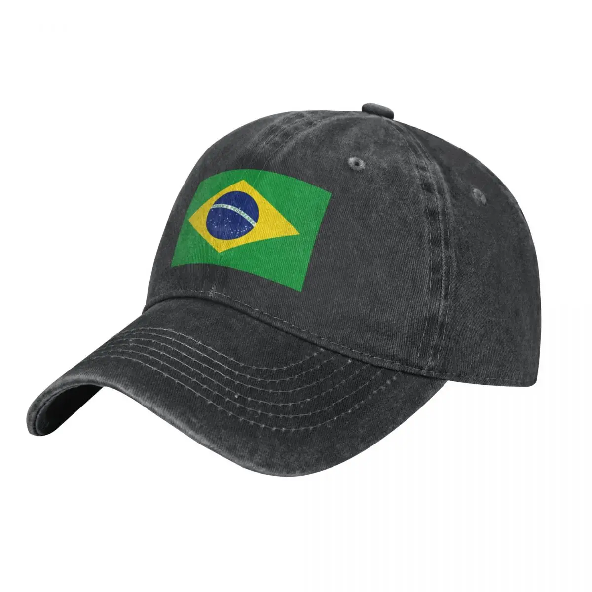 Brazil Flag Denim Baseball Cap Brazilian Tennis Trucker Hat Summer Casual Male Cool Casual Baseball Caps