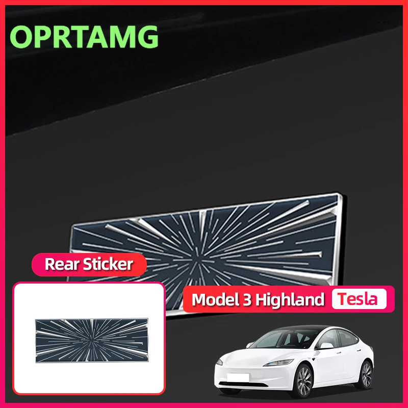

Эмблемы для Tesla Model 3 Model Y 3 Juniper Highland Tunnel Ludicrous Logo Time Highland 3 Задняя этикетка Инструменты для модификации автомобиля