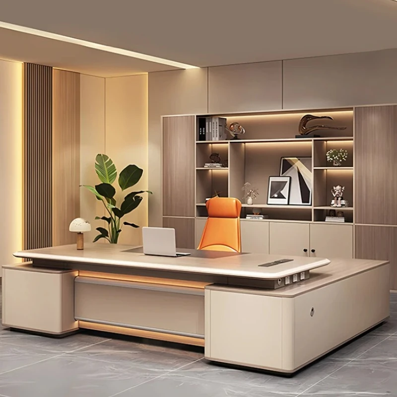 

L Shape Storage Computer Desks Office Drawer Modern Drawers Designer Office Desks Table Reading Mesa De Escritorio Furniture