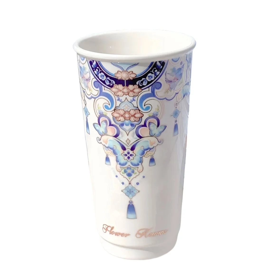 Flower Know Surrounding Ceramic Cup Teacups Makeup Brush Stroage Chinese style