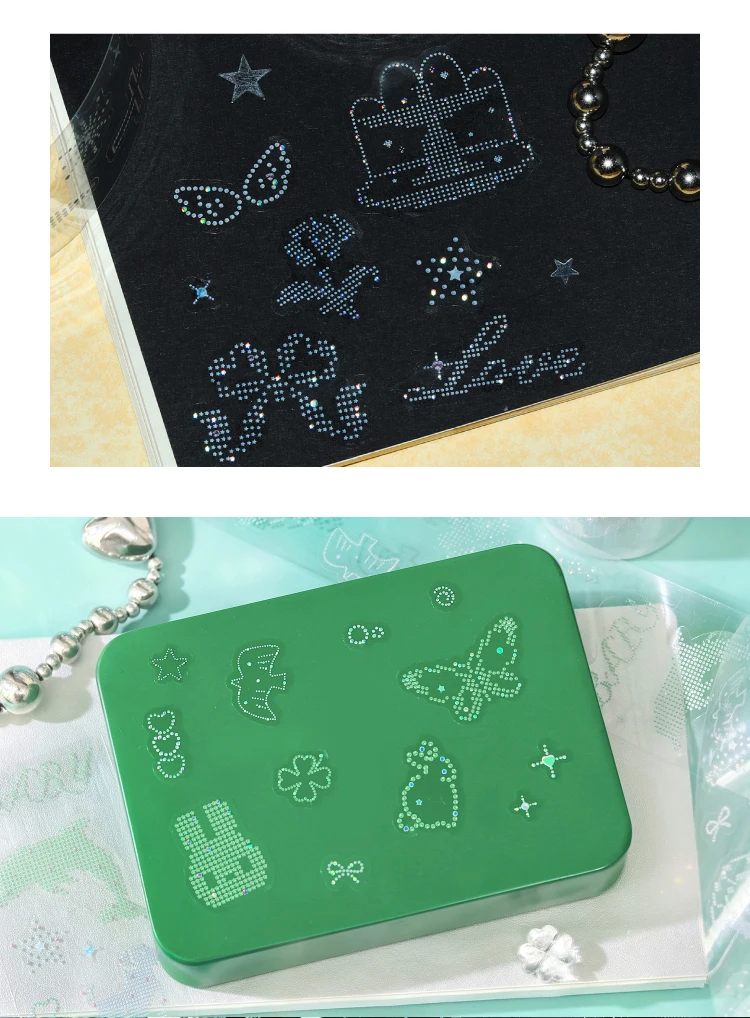 40mm * 3m Diamond Declaration Series Kawaii 3D Heißpräge-Stanzband DIY Tagebuch Scrapbook Ästhetische Schreibwaren – Detail 8