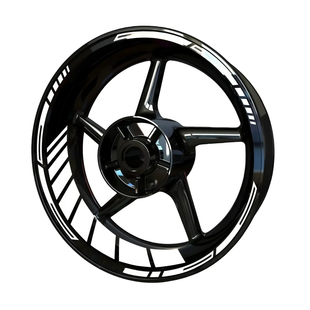 

2 комплекта светоотражающих наклеек на колеса мотоцикла, 21/18 дюймов, из ПВХ, водонепроницаемые, для модификации колес YAMAHA, Kawasaki, Suzuki и других марок