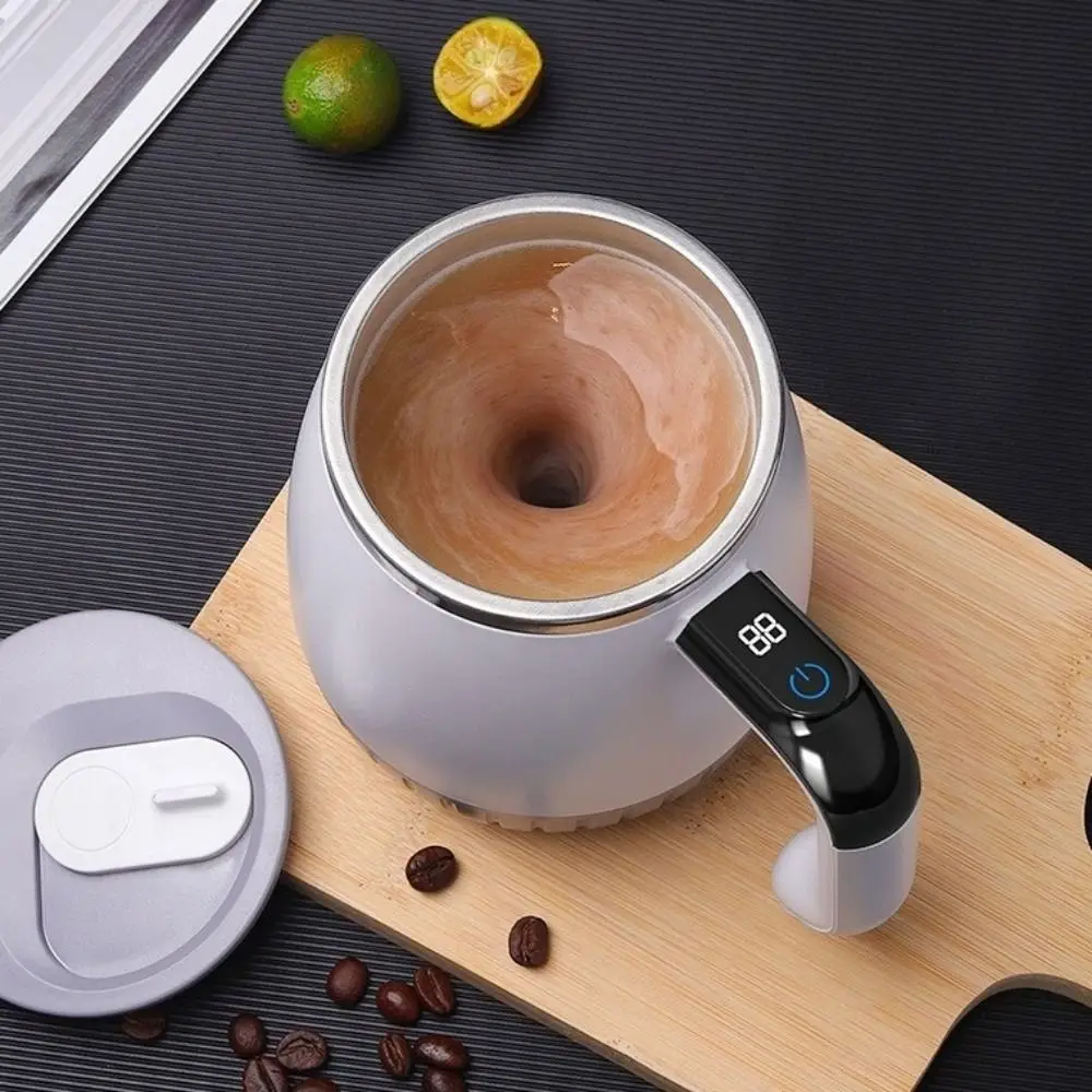 Smart Automatic Stirring Cup Temperature Display 316 Stainless Steel Electric Mixing Mug Magnetic Function Large Capacity
