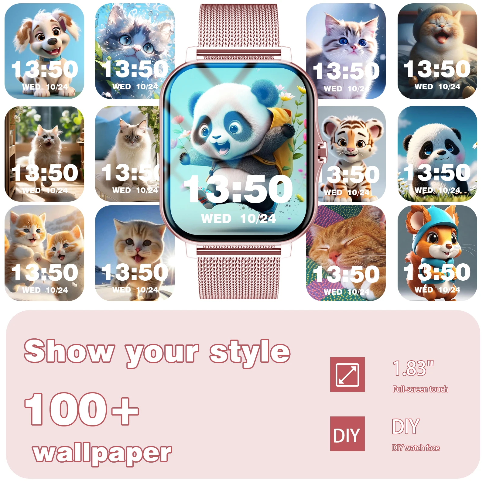 ساعة رياضية للرجال، اتصال لاسلكي، أوضاع رياضية متعددة، متوافقة مع ساعات آيفون وأندرويد الخارجية للرجال